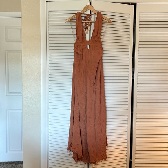 Look Into the Sun Free People beach boho maxi dress - Picture 1 of 3